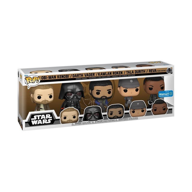 Amazon.com: Funko Pop! Star Wars OBI-Wan Kenobi - Exclusive 5-Pack